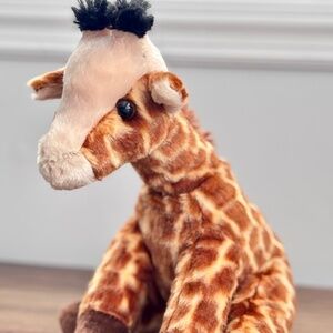 AURORA WORLD Realistic Sitting GIRAFFE PLUSH Stuffed Animal Destination Nation